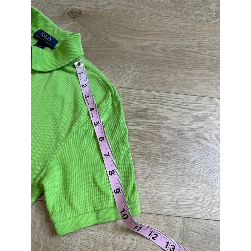 EUC Boys Kids Polo ralph lauren green short sleeve polo shirt cotton size‎ S 8
